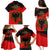 Albania Flag Day Family Matching Puletasi Dress and Hawaiian Shirt Albanian Coat Of Arms With Red Poppy - Wonder Print Shop