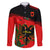 Albania Flag Day Family Matching Puletasi Dress and Hawaiian Shirt Albanian Coat Of Arms With Red Poppy - Wonder Print Shop