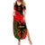 Albania Flag Day Family Matching Summer Maxi Dress and Hawaiian Shirt Albanian Coat Of Arms With Red Poppy - Wonder Print Shop