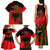 Albania Flag Day Family Matching Tank Maxi Dress and Hawaiian Shirt Albanian Coat Of Arms With Red Poppy - Wonder Print Shop