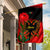 Albania Flag Day Garden Flag Albanian Coat Of Arms With Red Poppy - Wonder Print Shop