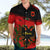 Albania Flag Day Hawaiian Shirt Albanian Coat Of Arms With Red Poppy - Wonder Print Shop