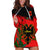 Albania Flag Day Hoodie Dress Albanian Coat Of Arms With Red Poppy - Wonder Print Shop