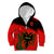 Albania Flag Day Kid Hoodie Albanian Coat Of Arms With Red Poppy - Wonder Print Shop