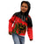 Albania Flag Day Kid Hoodie Albanian Coat Of Arms With Red Poppy - Wonder Print Shop