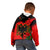 Albania Flag Day Kid Hoodie Albanian Coat Of Arms With Red Poppy - Wonder Print Shop