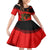 Albania Flag Day Kid Short Sleeve Dress Albanian Coat Of Arms With Red Poppy - Wonder Print Shop