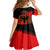 Albania Flag Day Kid Short Sleeve Dress Albanian Coat Of Arms With Red Poppy - Wonder Print Shop