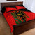 Albania Flag Day Quilt Bed Set Albanian Coat Of Arms With Red Poppy - Wonder Print Shop