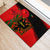 Albania Flag Day Rubber Doormat Albanian Coat Of Arms With Red Poppy - Wonder Print Shop