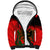 Albania Flag Day Sherpa Hoodie Albanian Coat Of Arms With Red Poppy - Wonder Print Shop