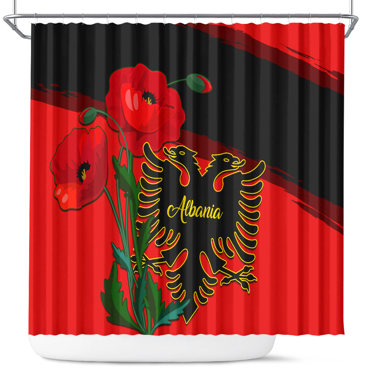 albania-flag-day-shower-curtain-albanian-coat-of-arms-with-red-poppy