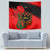 albania-flag-day-tapestry-albanian-coat-of-arms-with-red-poppy