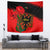 albania-flag-day-tapestry-albanian-coat-of-arms-with-red-poppy