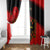 Albania Flag Day Window Curtain Albanian Coat Of Arms With Red Poppy - Wonder Print Shop