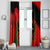 Albania Flag Day Window Curtain Albanian Coat Of Arms With Red Poppy - Wonder Print Shop