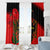 Albania Flag Day Window Curtain Albanian Coat Of Arms With Red Poppy - Wonder Print Shop