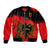 Personalised Albania Flag Day Bomber Jacket Albanian Coat Of Arms With Red Poppy - Wonder Print Shop