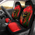 Personalised Albania Flag Day Car Seat Cover Albanian Coat Of Arms With Red Poppy - Wonder Print Shop