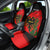 Personalised Albania Flag Day Car Seat Cover Albanian Coat Of Arms With Red Poppy - Wonder Print Shop