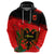 Personalised Albania Flag Day Hoodie Albanian Coat Of Arms With Red Poppy - Wonder Print Shop