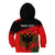 Personalised Albania Flag Day Kid Hoodie Albanian Coat Of Arms With Red Poppy - Wonder Print Shop