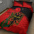 Personalised Albania Flag Day Quilt Bed Set Albanian Coat Of Arms With Red Poppy - Wonder Print Shop