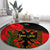 personalised-albania-flag-day-round-carpet-albanian-coat-of-arms-with-red-poppy