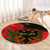 personalised-albania-flag-day-round-carpet-albanian-coat-of-arms-with-red-poppy