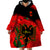 Personalised Albania Flag Day Wearable Blanket Hoodie Albanian Coat Of Arms With Red Poppy - Wonder Print Shop