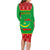 Personalised Mauritania Independence Day Family Matching Long Sleeve Bodycon Dress and Hawaiian Shirt Mauritanian Map Mix African Pattern - Wonder Print Shop