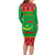 Personalised Mauritania Independence Day Long Sleeve Bodycon Dress Mauritanian Map Mix African Pattern - Wonder Print Shop