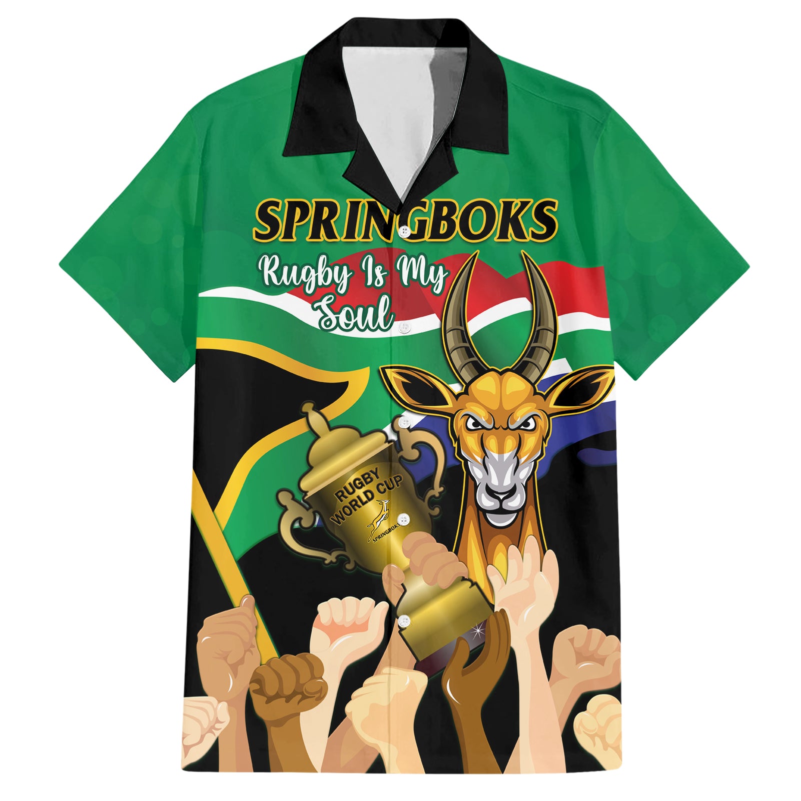 South Africa Special Holiday Hawaiian Shirt Springboks Champions Celebration Rugby Is My Soul - Wonder Print Shop