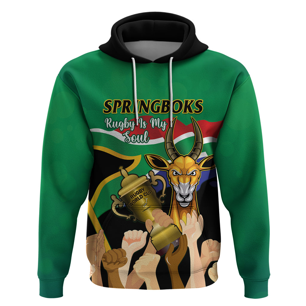 South Africa Special Holiday Hoodie Springboks Champions Celebration Rugby Is My Soul - Wonder Print Shop