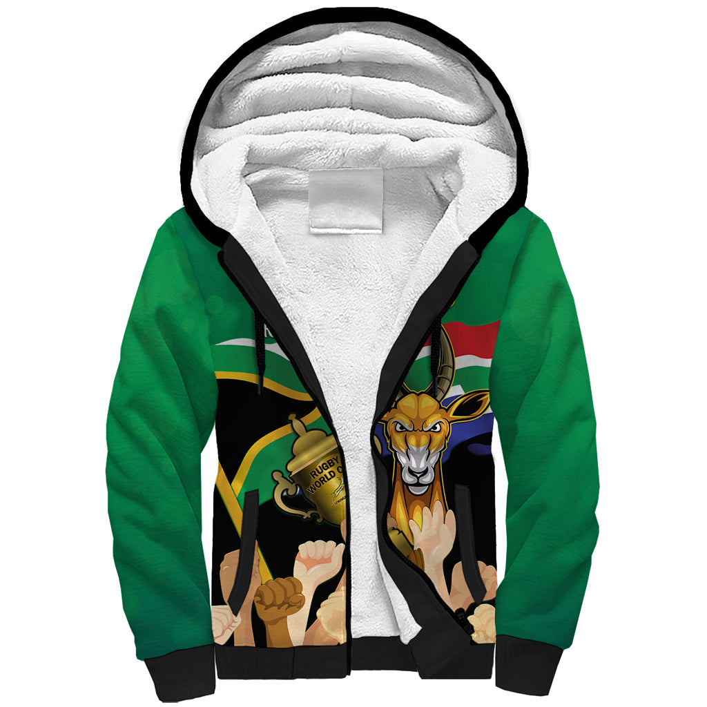 South Africa Special Holiday Sherpa Hoodie Springboks Champions Celebration Rugby Is My Soul - Wonder Print Shop