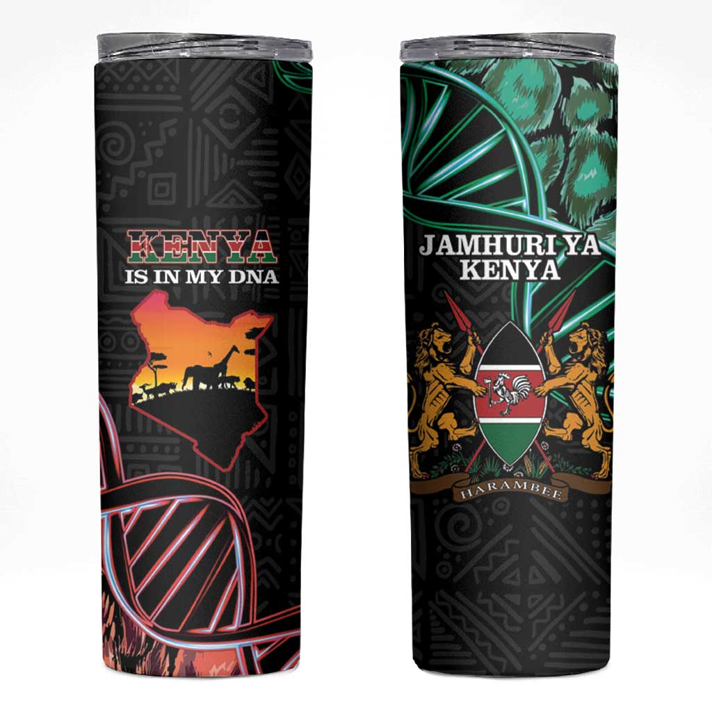 Kenya Is In My DNA Skinny Tumbler Kenyan Map Happy Jamhuri Day - Wonder Print Shop