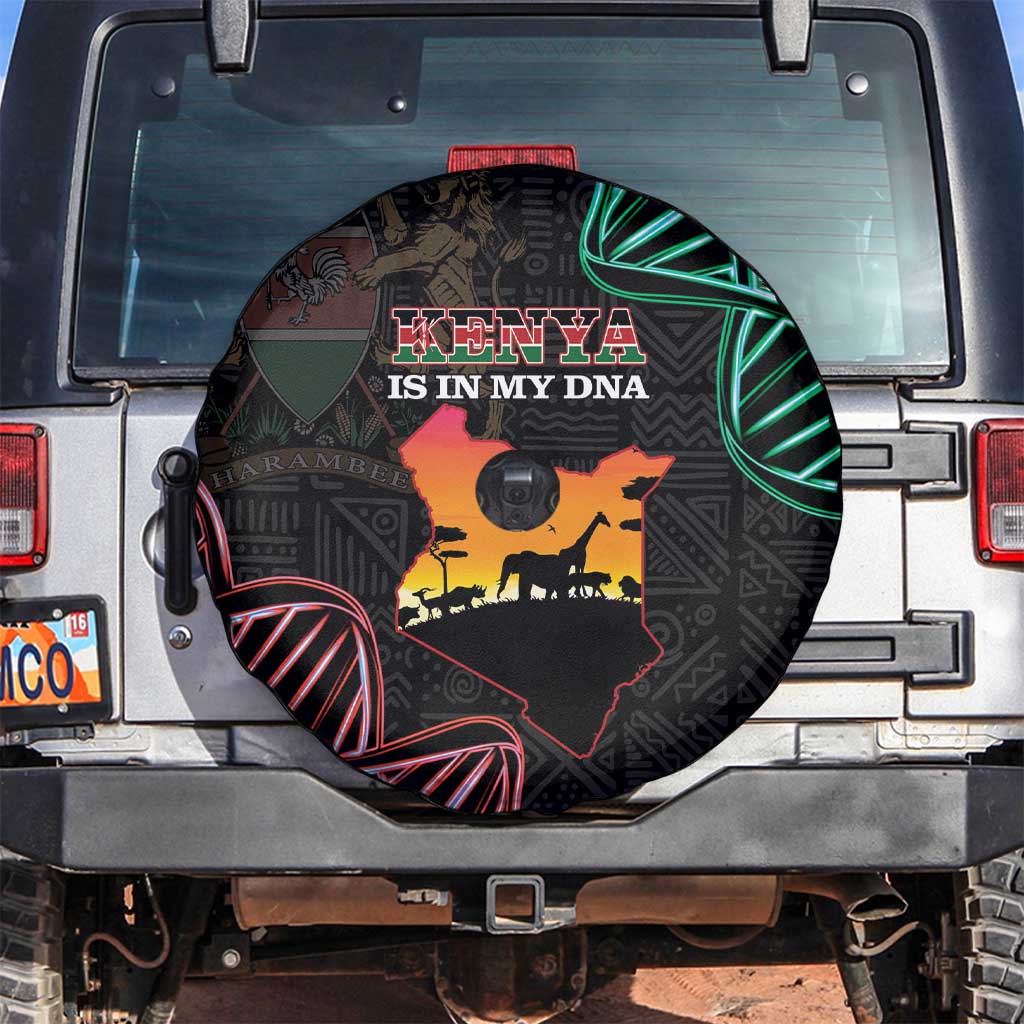 Kenya Is In My DNA Spare Tire Cover Kenyan Map Happy Jamhuri Day - Wonder Print Shop