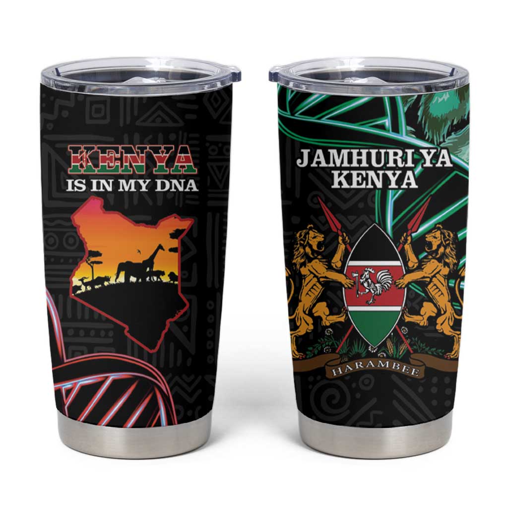 Kenya Is In My DNA Tumbler Cup Kenyan Map Happy Jamhuri Day - Wonder Print Shop