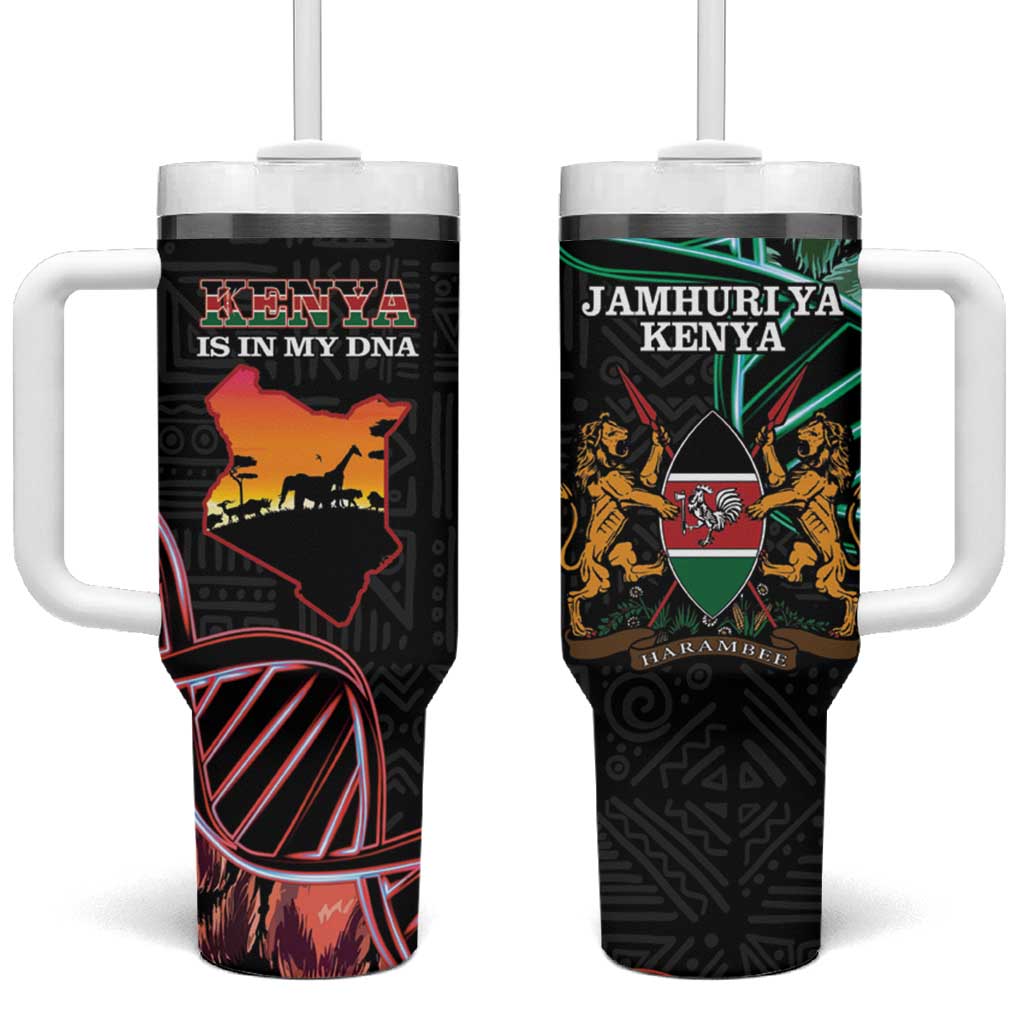 Kenya Is In My DNA Tumbler With Handle Kenyan Map Happy Jamhuri Day - Wonder Print Shop