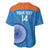 Custom India Cricket Baseball Jersey Go Women In Blue - Wonder Print Shop