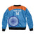 Custom India Cricket Bomber Jacket Go Women In Blue - Wonder Print Shop