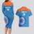 Custom India Cricket Couples Matching Long Sleeve Bodycon Dress and Hawaiian Shirt Go Women In Blue - Wonder Print Shop