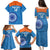 Custom India Cricket Family Matching Puletasi and Hawaiian Shirt Go Women In Blue - Wonder Print Shop