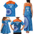 Custom India Cricket Family Matching Tank Maxi Dress and Hawaiian Shirt Go Women In Blue - Wonder Print Shop