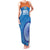 Custom India Cricket Family Matching Tank Maxi Dress and Hawaiian Shirt Go Women In Blue - Wonder Print Shop