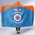 Custom India Cricket Hooded Blanket Go Women In Blue