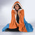 Custom India Cricket Hooded Blanket Go Women In Blue