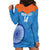 Custom India Cricket Hoodie Dress Go Women In Blue - Wonder Print Shop