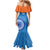 Custom India Cricket Mermaid Dress Go Women In Blue - Wonder Print Shop