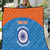 Custom India Cricket Quilt Go Women In Blue